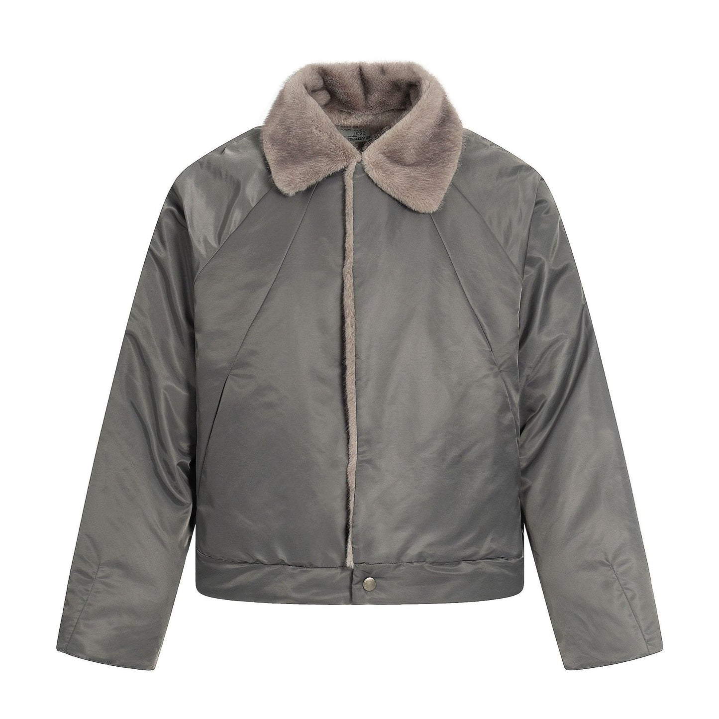 Faux Fur Collar Thicken Warm Short Coat for Commute