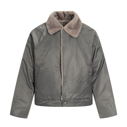 Faux Fur Collar Thicken Warm Short Coat for Commute