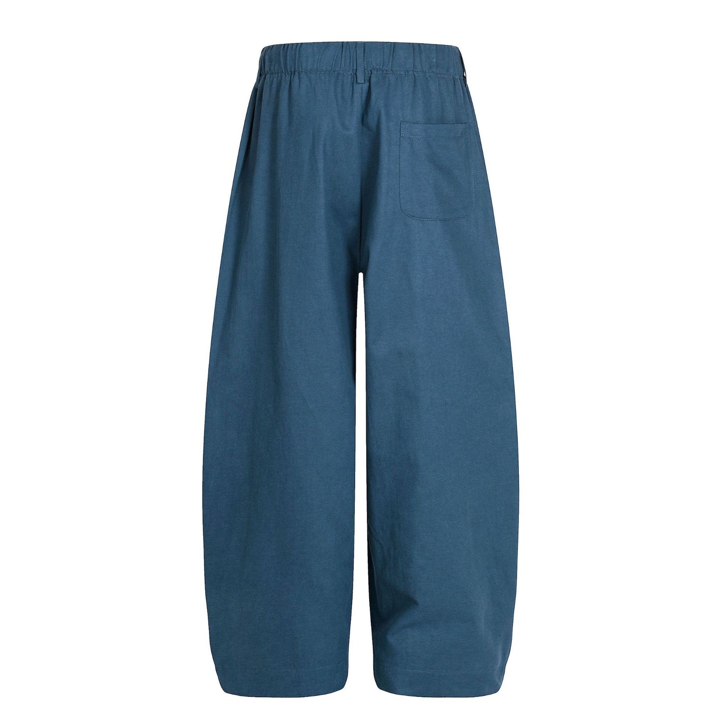 Retro Unisex  Solid Color Minimalist Design Men's Loose Knife-Tie Casual Pants